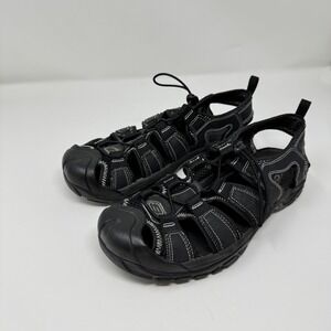 Skechers‎ Sandals Shoes Mens Size 12 Black Gray Closed Toe Water Outdoor Hiking